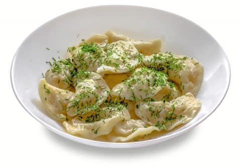 Вареники з чорницею (ручної ліпки) 250 гр