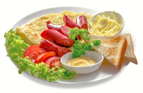 Омлет з мисливськими ковбасками 230 гр