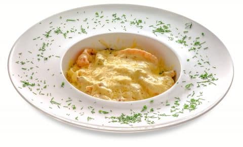 Паста з куркою та грибами 270 гр