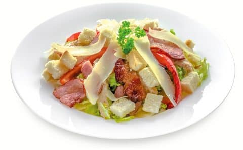 Салат Цезар (з теплим соусом) 200 гр